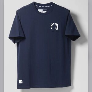 TEAM LIQUID HEART CREST SS TEE NAVY-L